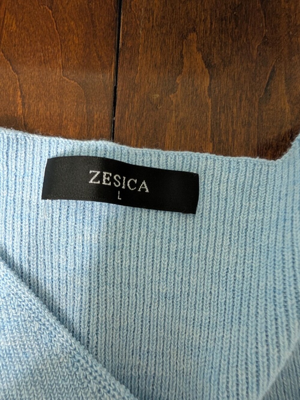Light Blue Sweater Tank - Picture 5 of 5